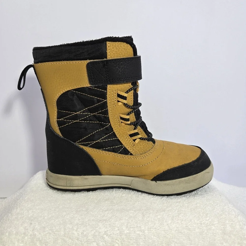 Merrell Kids Snowstorm Jr Yellow and Black Winter Boots Size 12 Waterproof Warm